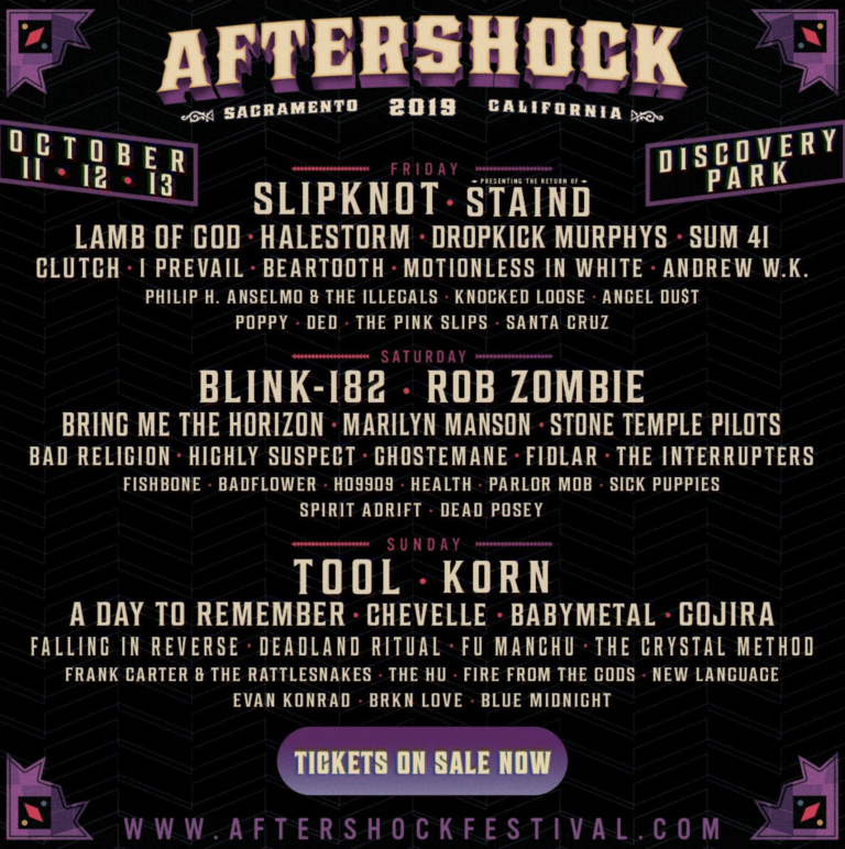Aftershock Rock Festival Returns To Sacramento's Discovery Park October