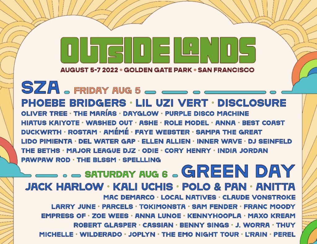 Outside Lands Announces Daily Lineup Music in SF® The authority on