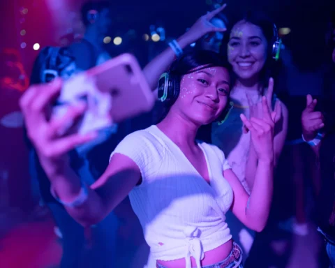 woman dancing in a nightclub