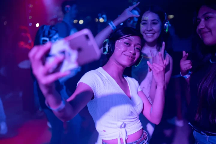 woman dancing in a nightclub