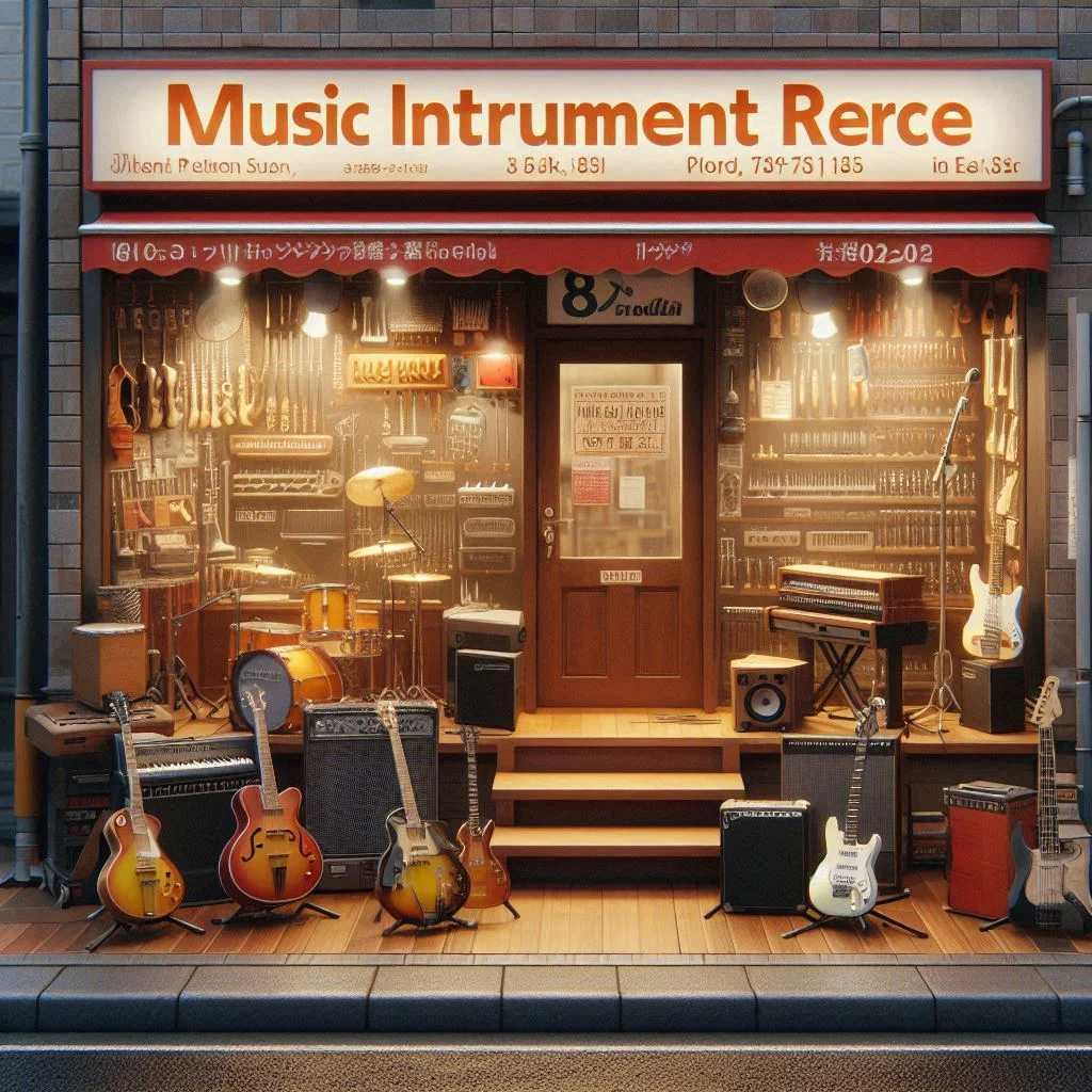 Music instrument rental place