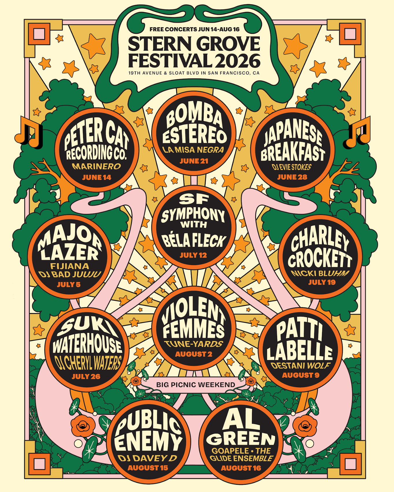 Stern Grove lineup 2026